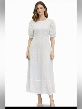 Ted Baker Elegant White Lace Dress